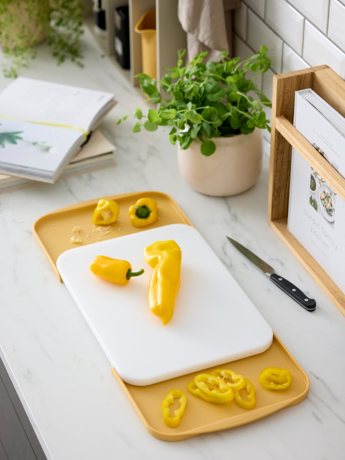 Rosti Separa Schneidebrett mit Schalen curry 39cm - Produktbild 6
