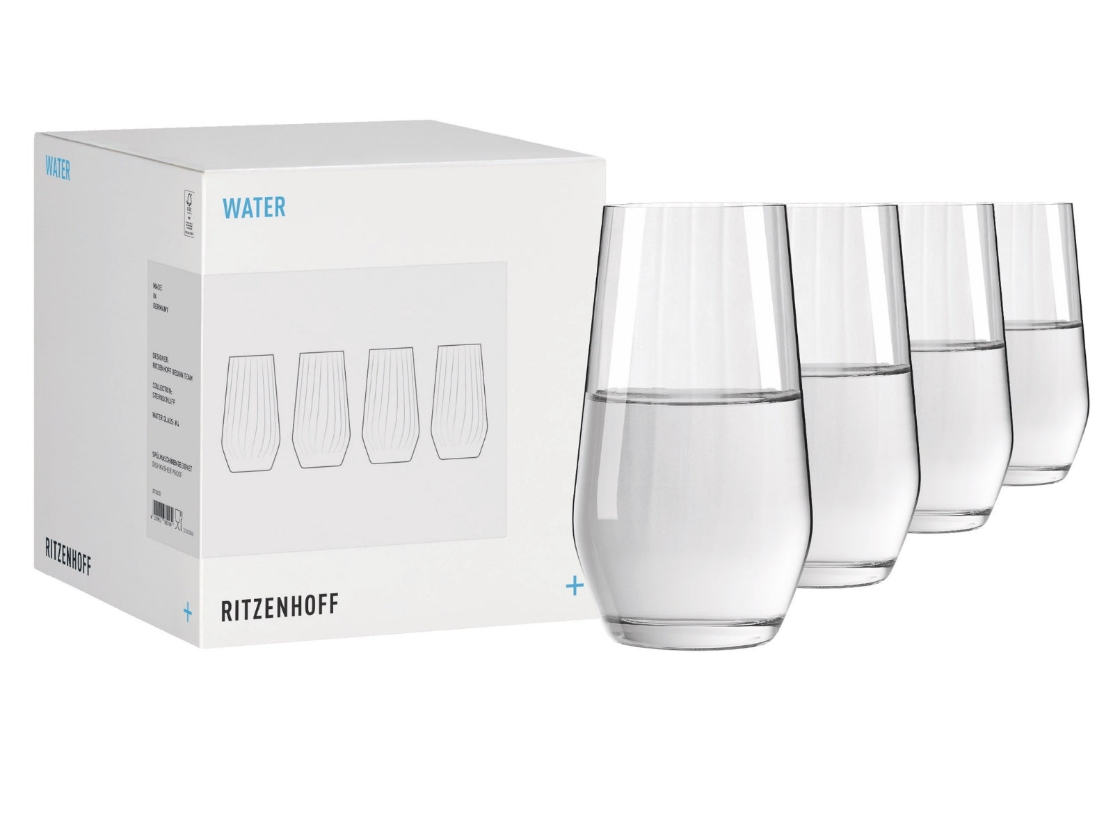 Ritzenhoff Sternschliff Wasserglas Lilly 4er Set #4 RDT H25 - Produktbild 1
