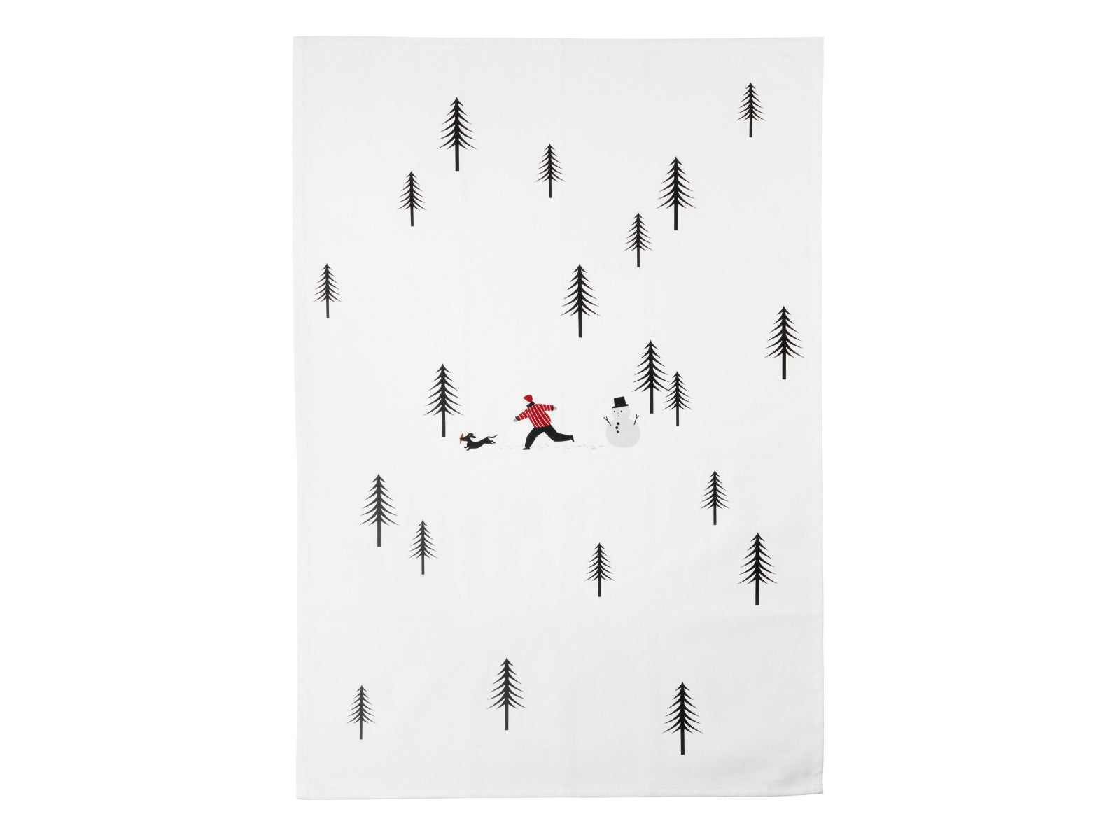 ASA Selection joy snow tracks Geschirrtuch dachshund 49x70cm - Produktbild 1