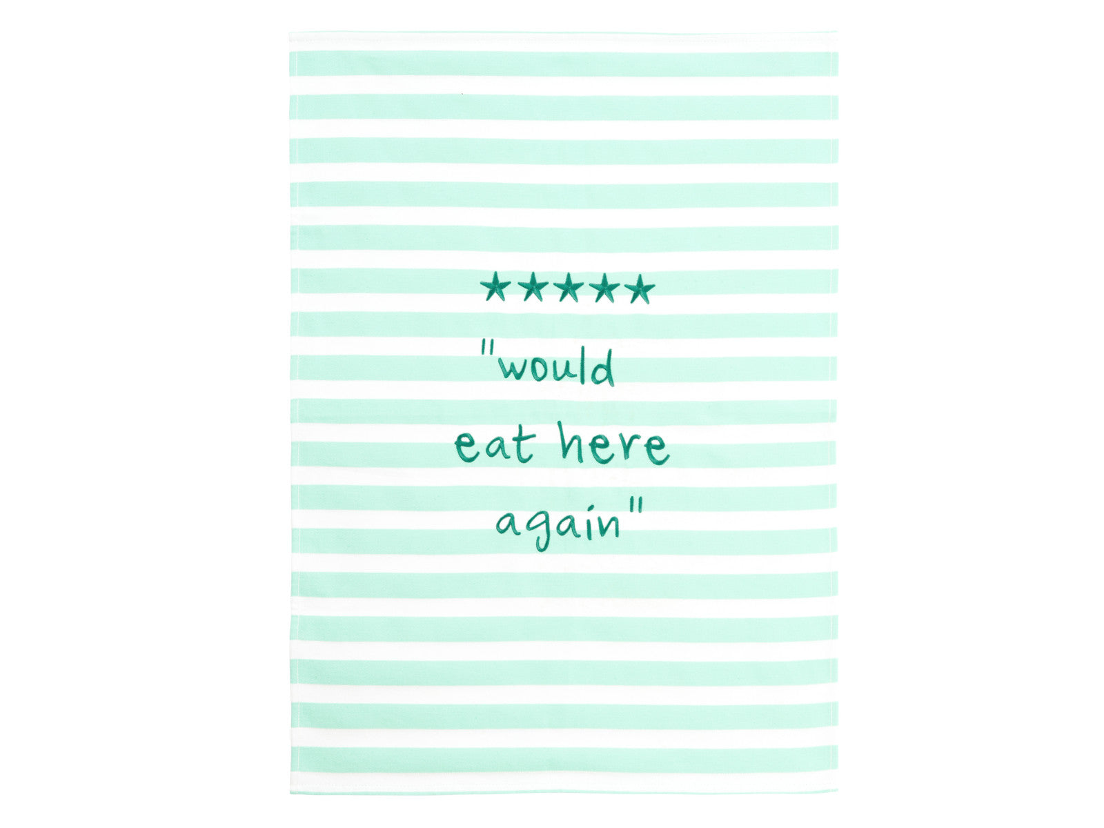 ASA textil Geschirrtuch would eat here again 50x70 cm Freisteller 