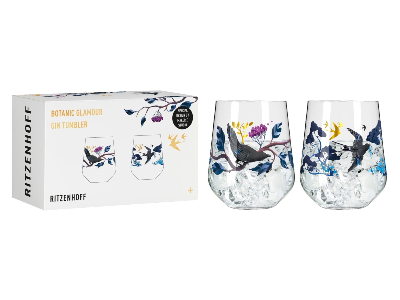 Ritzenhoff Botanic Glamour Gin Tumbler 2er Set #3 #4 Horscroft H22 - Produktbild 1