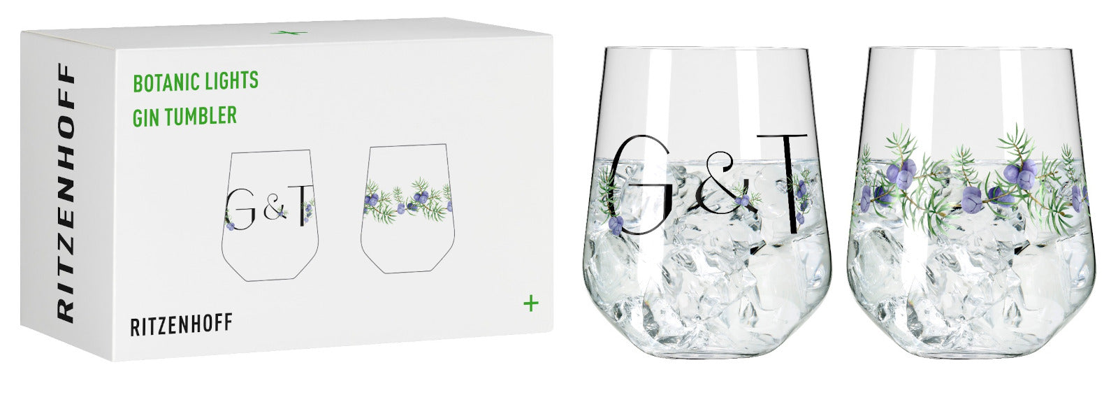 RITZENHOFF Botanic Lights Gin Tumbler 2er Set H23 #5 #6 Freisteller