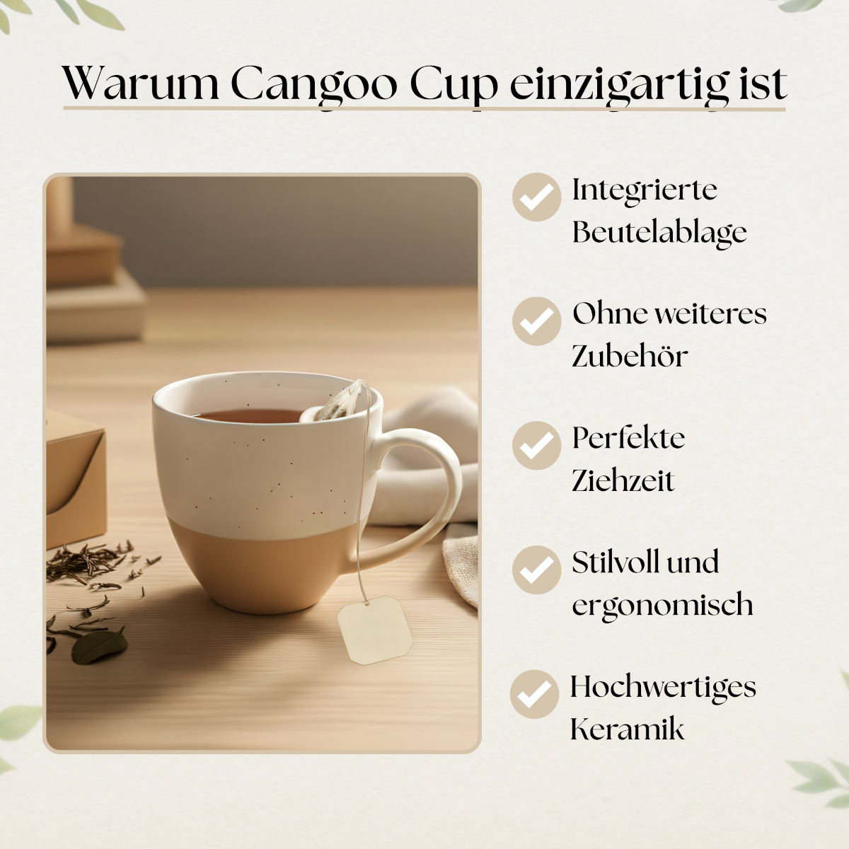 Cangoo Cup® Semi Beige Teebecher 0,33l Lifestyle 7