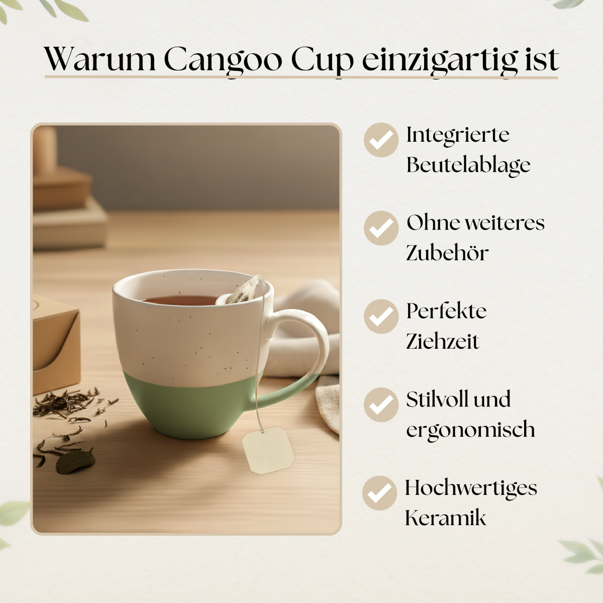 Cangoo Cup® Semi Green Teebecher 0,33l Lifestyle 7