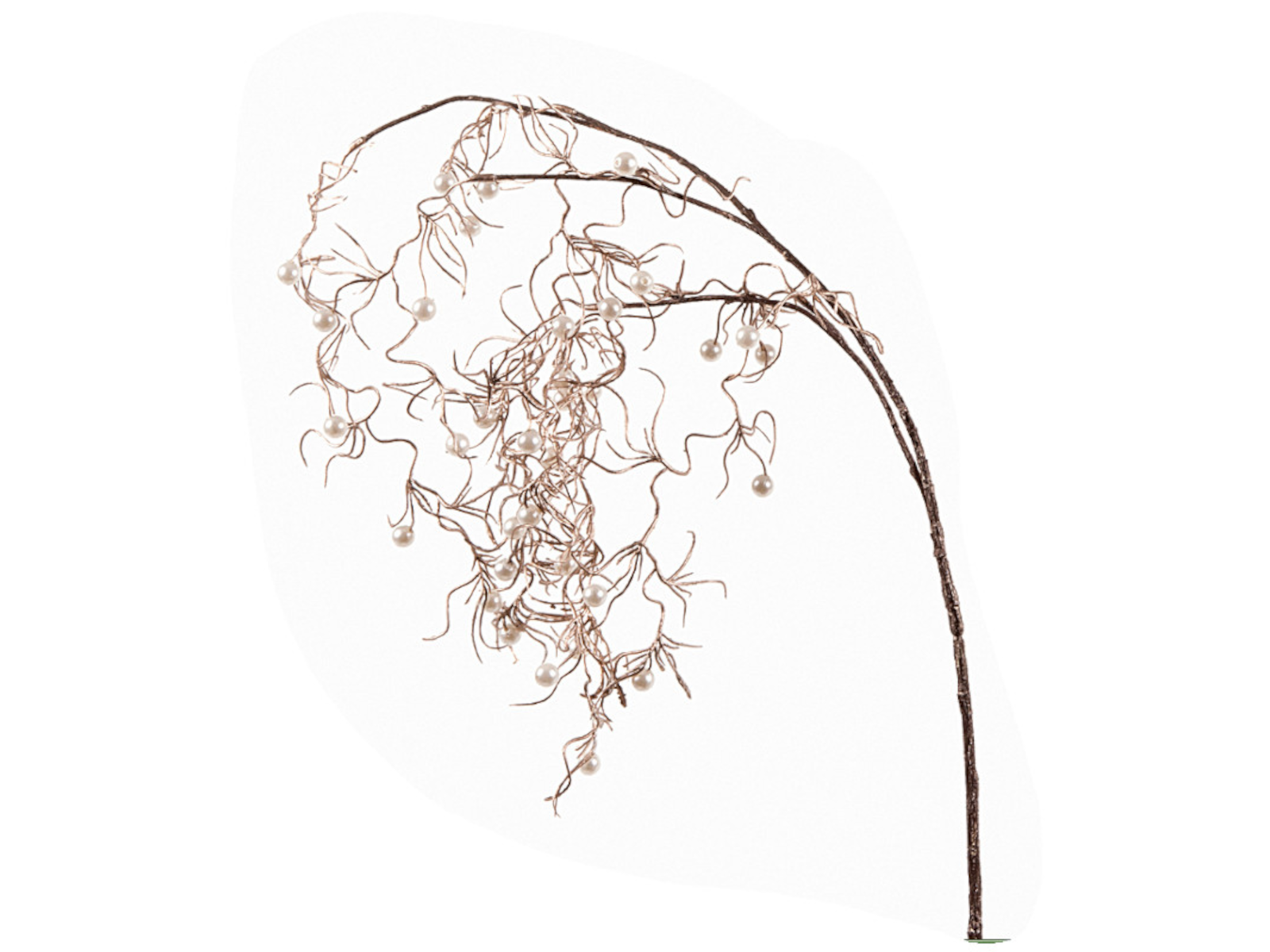 EK Perlenhängezweig champagner