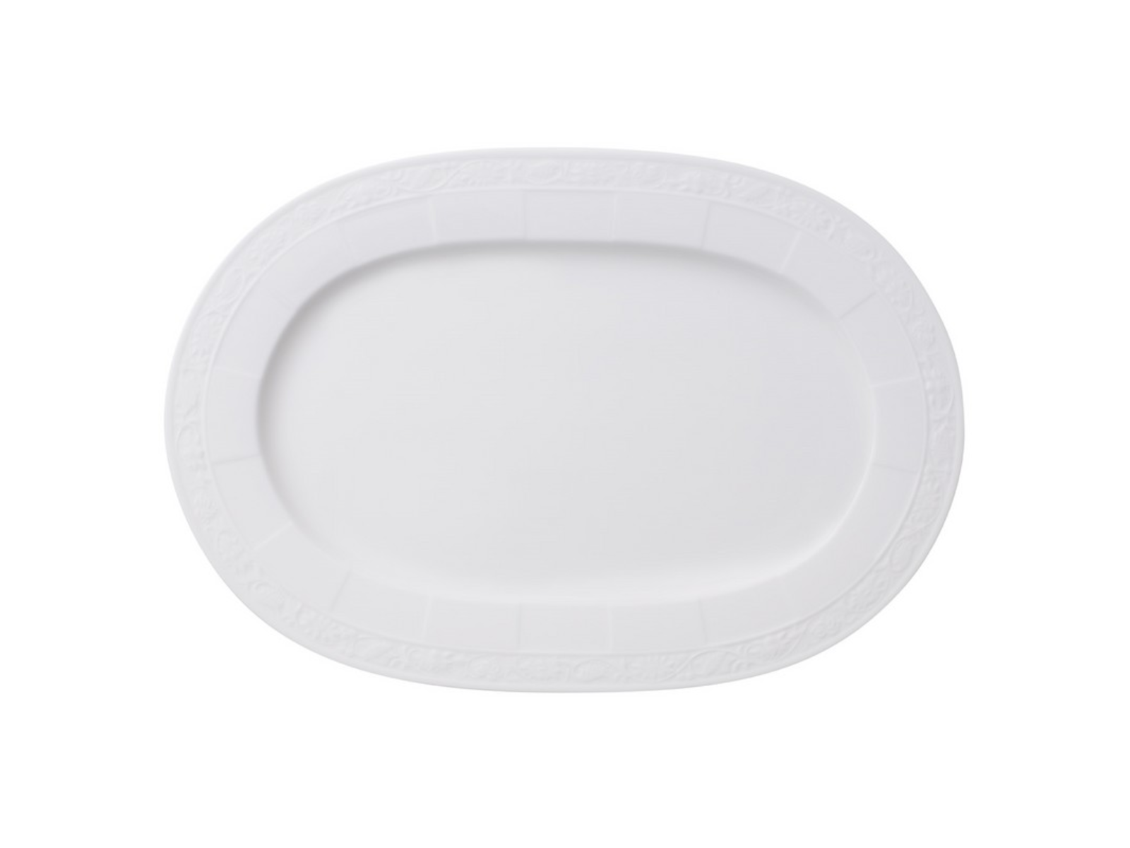 Villeroy & Boch White Pearl Platte oval 35 cm Freisteller