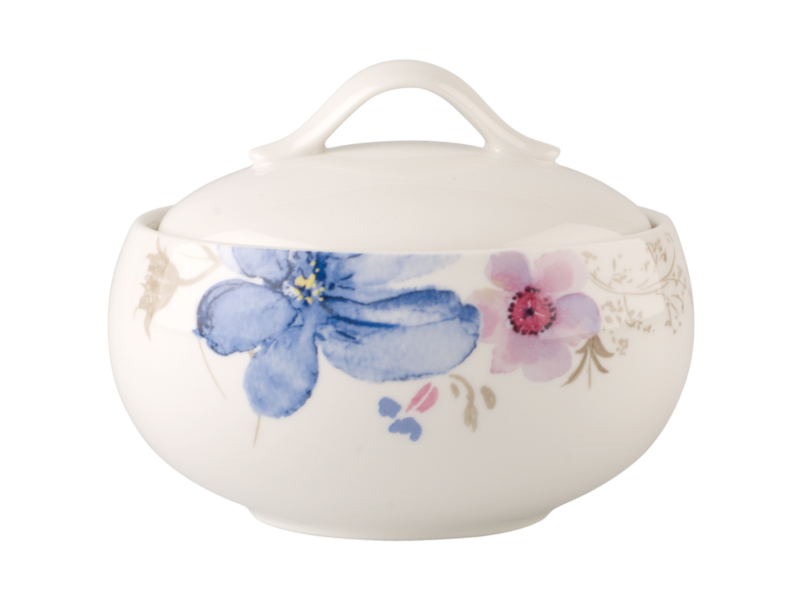 Villeroy & Boch Mariefleur Gris Basic Zucker-/Marmeladendose 0,45l Freisteller 1