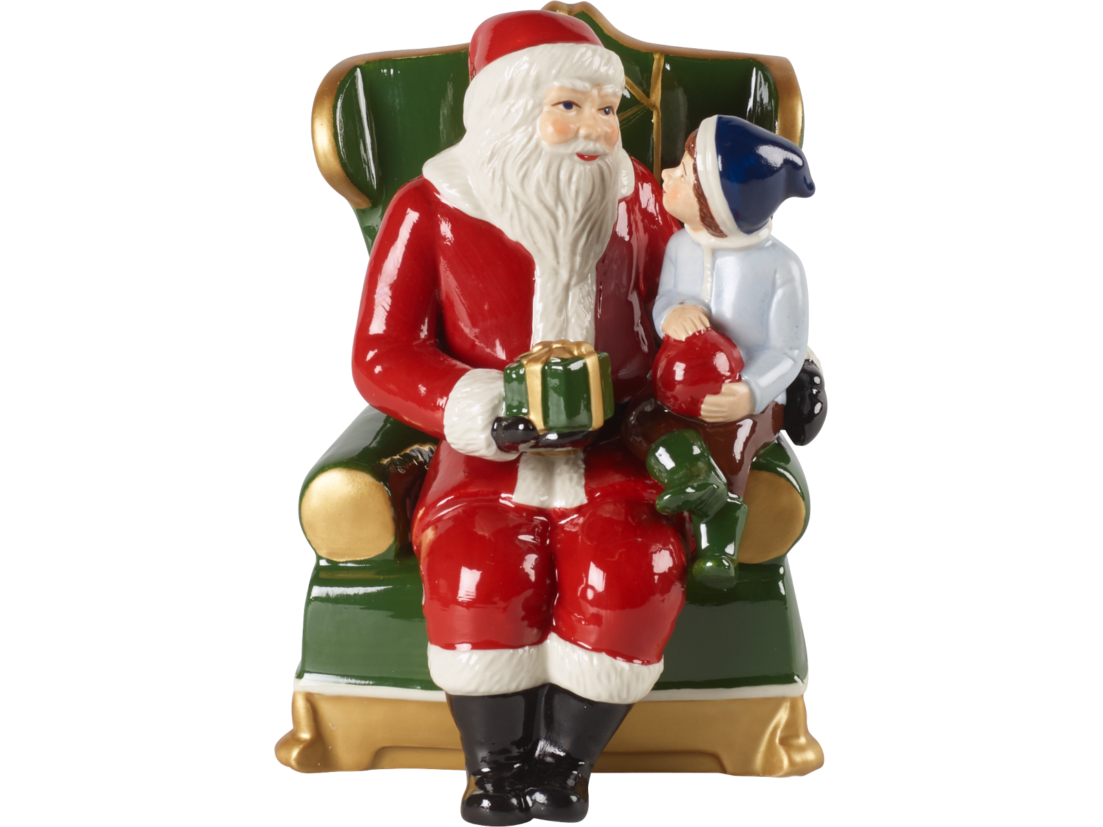 Villeroy & Boch Christmas Toys Santa auf Sessel Freisteller