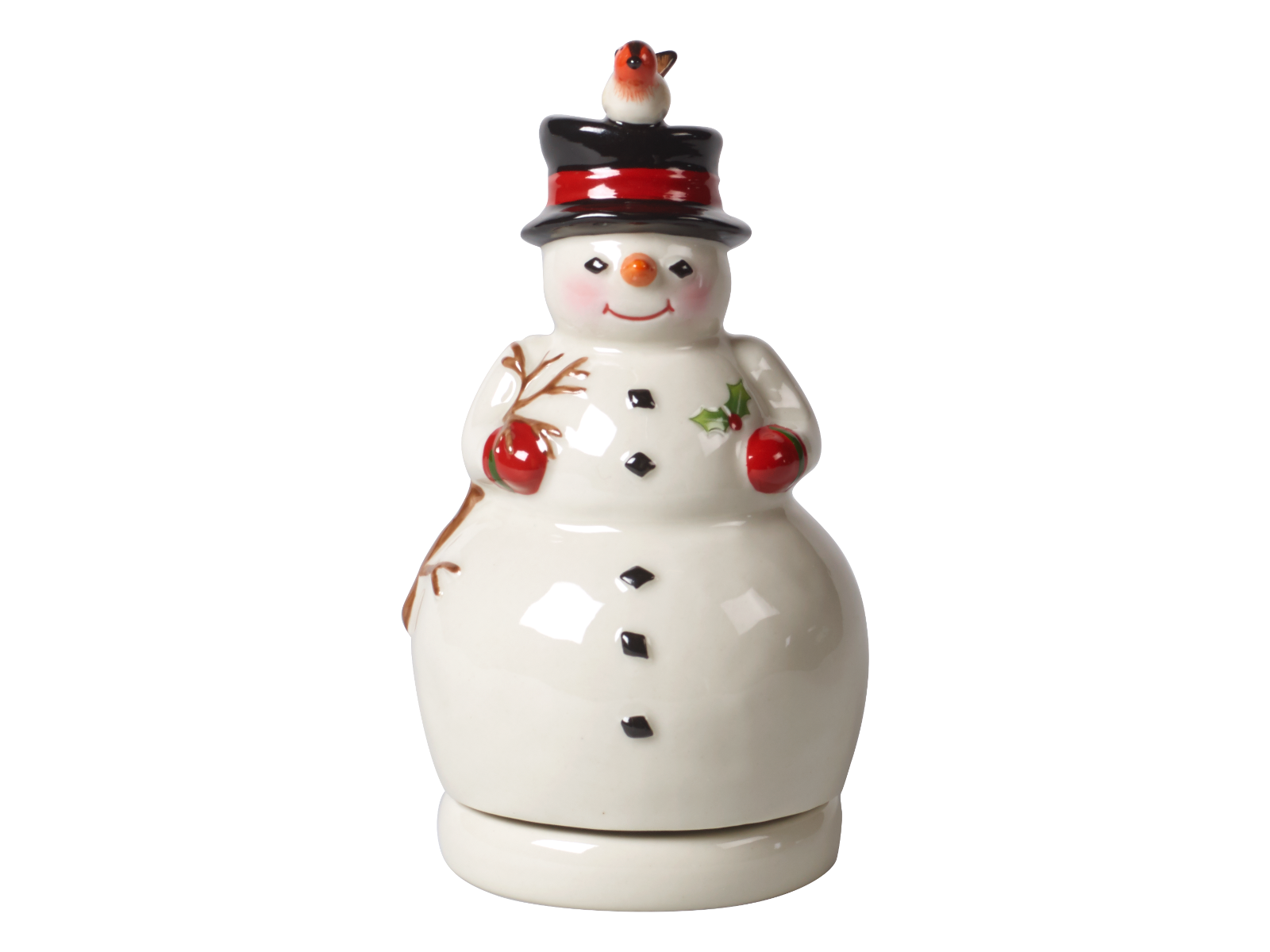 Villeroy & Boch Nostalgic Melody Schneemann drehend Freisteller
