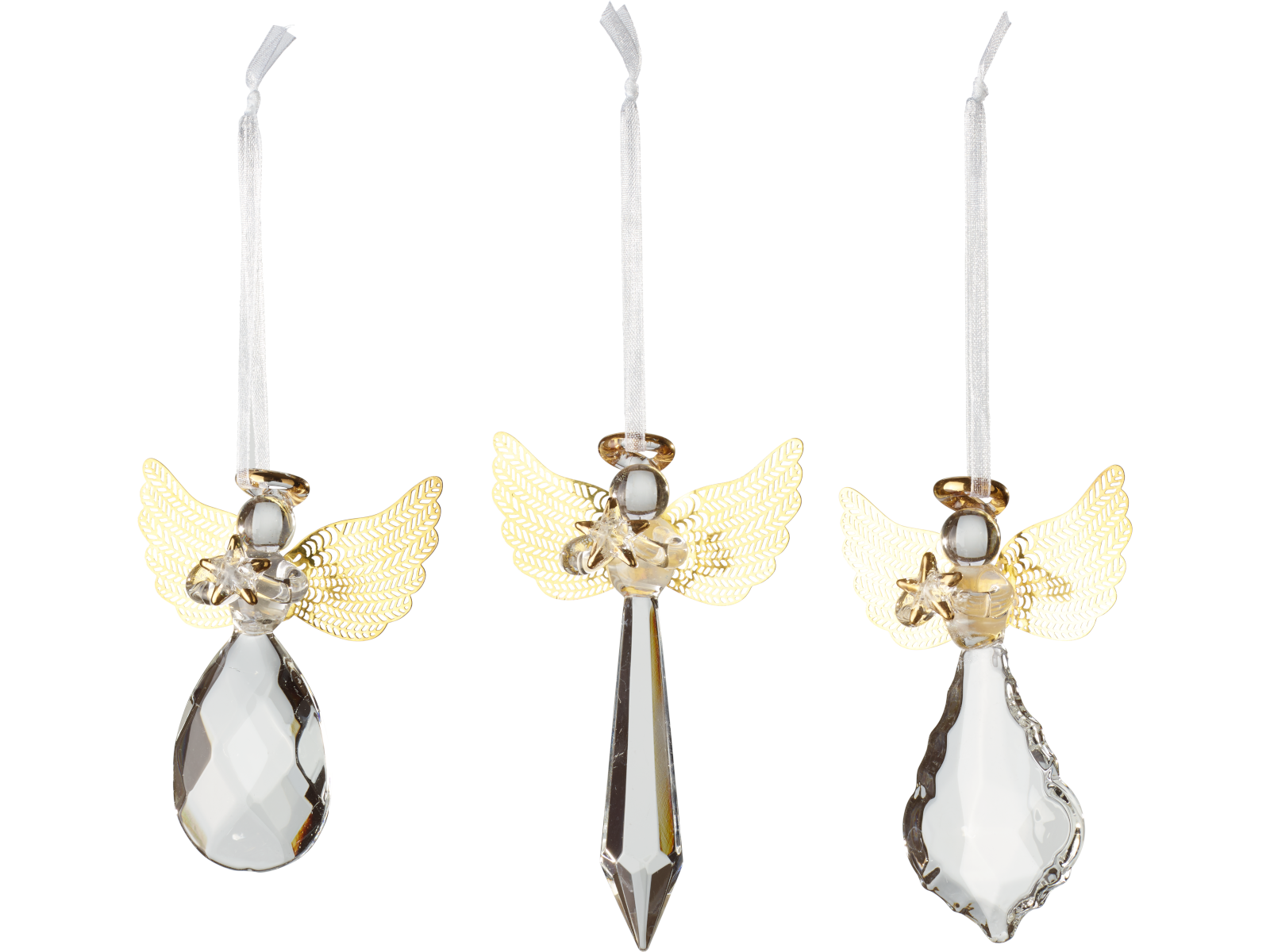 Villeroy & Boch Winter Collage Accessoires Glashänger Engel Set3 Freisteller