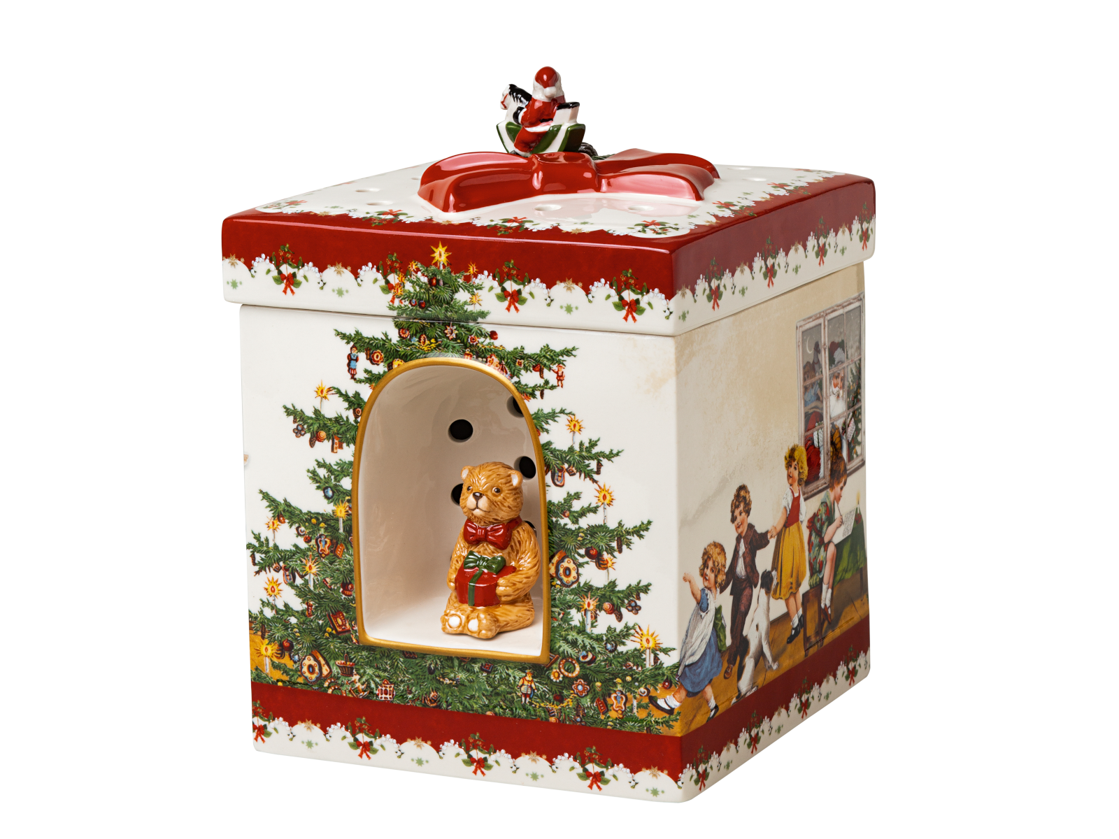 Villeroy & Boch Christmas Toys Spieluhr Paket eckig Kinder Freisteller 2
