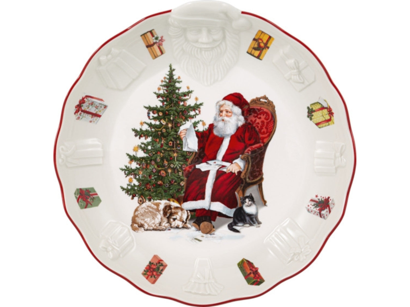 Villeroy & Boch Toy's Fantasy Schale Santa Relief Wunschzettel Freisteller 1