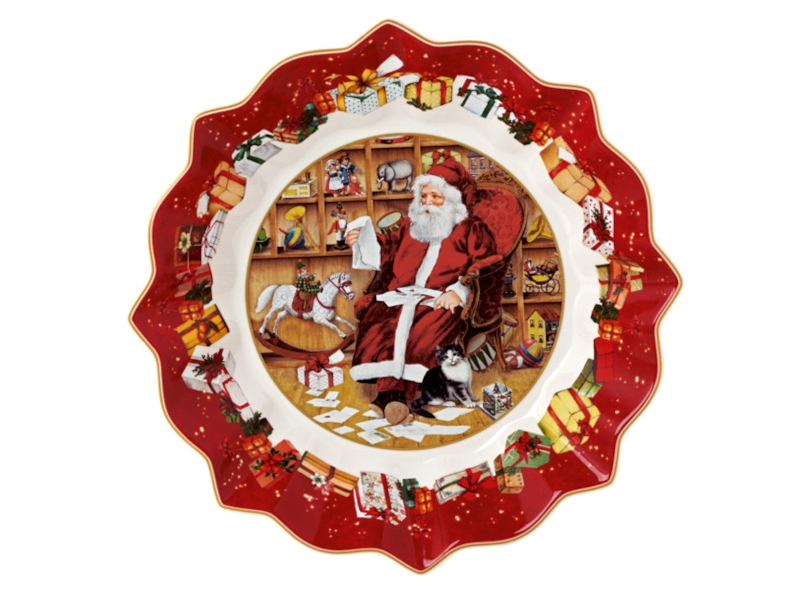 Villeroy & Boch Toy's Fantasy Schale groß Santa liest Wunschzettel Freisteller 1