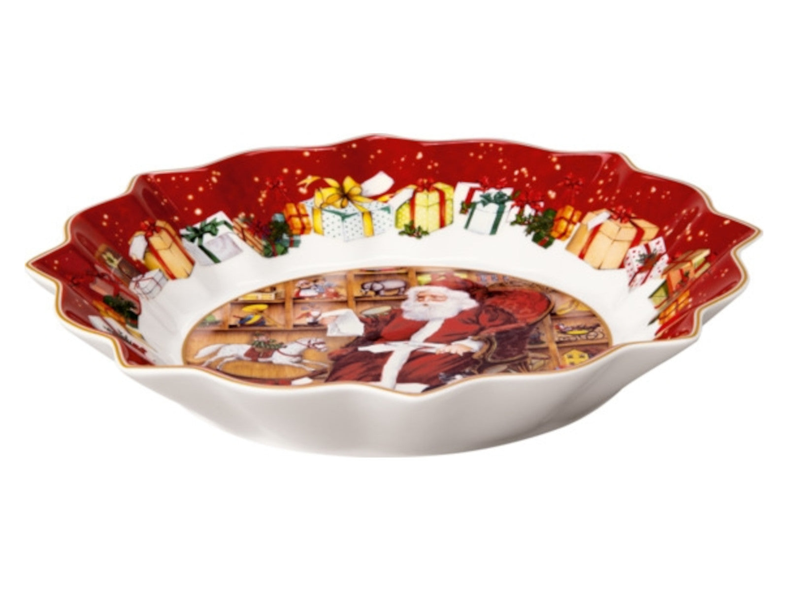 Villeroy & Boch Toy's Fantasy Schale groß Santa liest Wunschzettel Freisteller 2