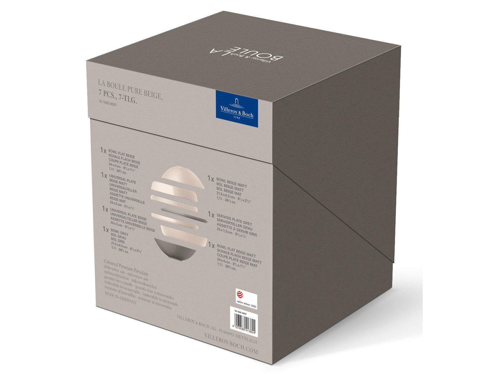 Villeroy & Boch La Boule pure beige Ø 24 cm Freisteller 3