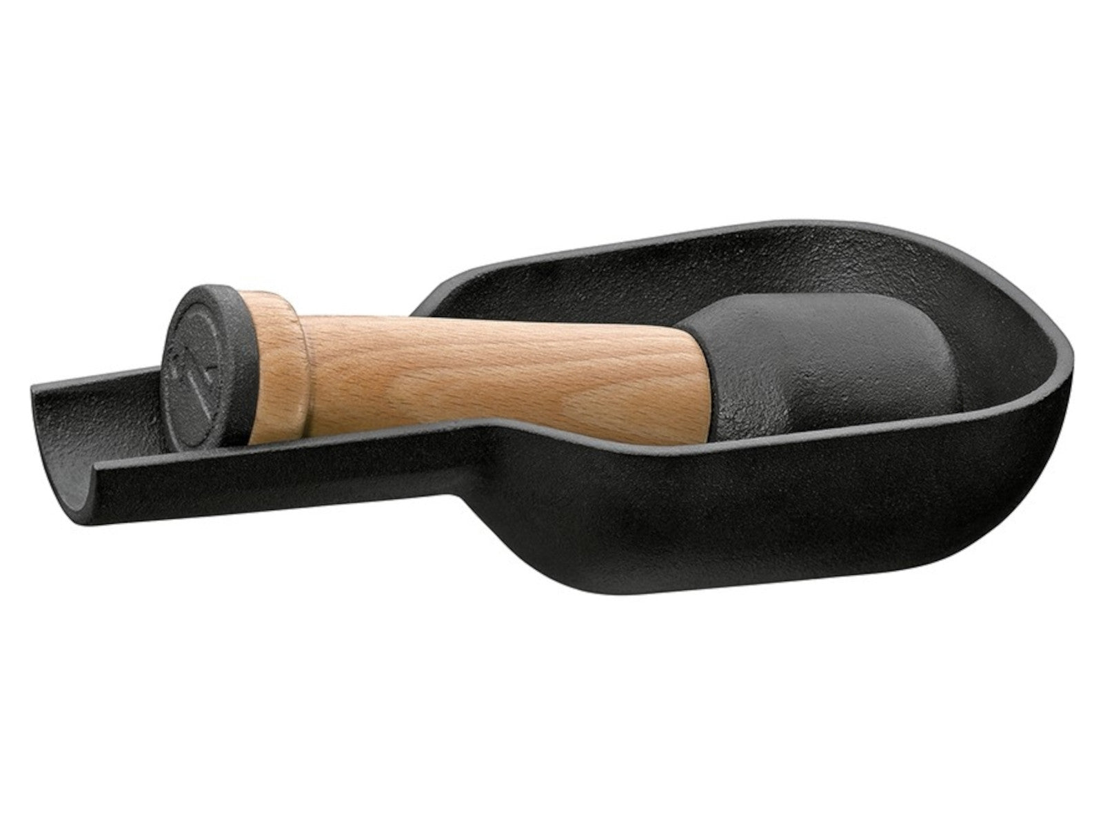 Zassenhaus Gewürzmörser mit Stößel Gusseisen 17,5 x 8,5 cm Freisteller 1