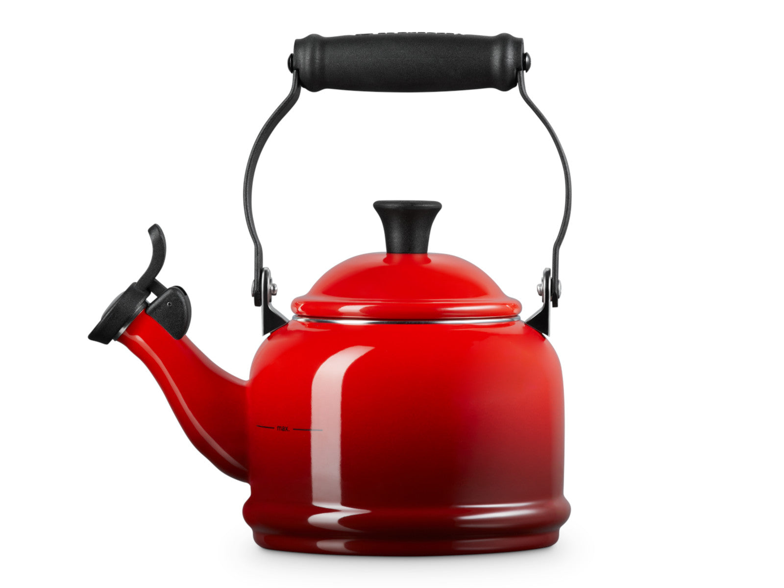 Le Creuset Wasserkessel Demi kirschrot 1,1l Freisteller 1