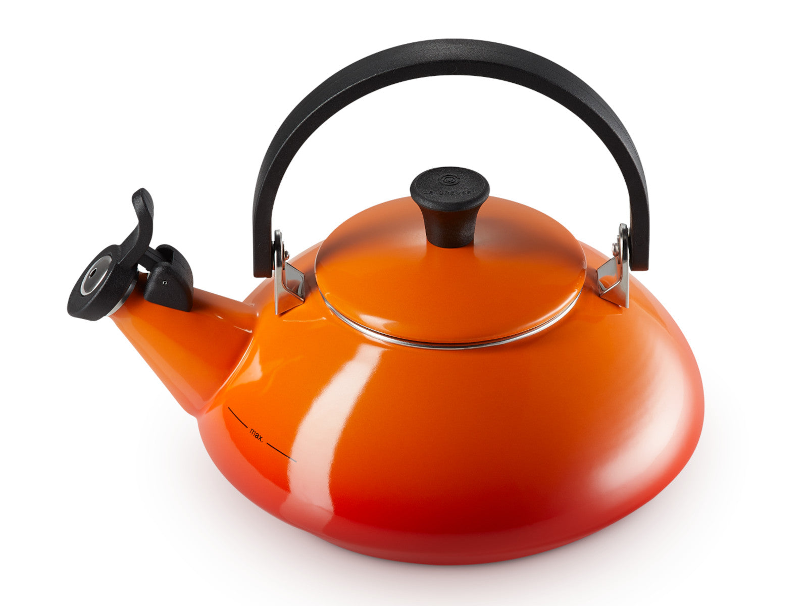 Le Creuset Wasserkessel Zen ofenrot 1,5l Freisteller 2