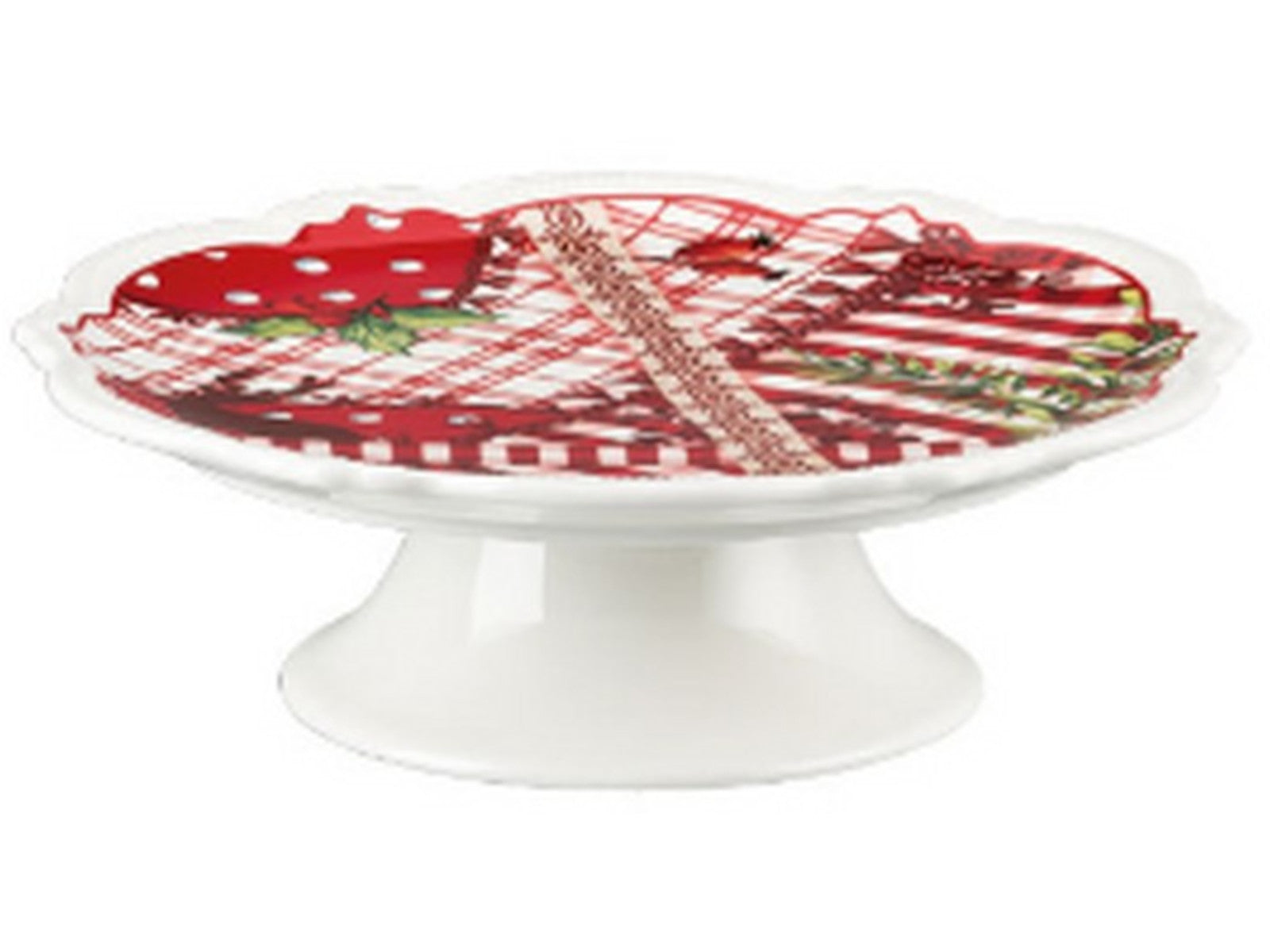 Hutschenreuther Platte auf Fuß klein, dekoriert "M Freisteller