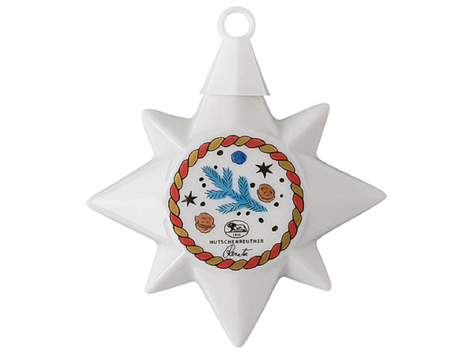 Hutschenreuther Sammelserie21 Mädchen m Zweig Porzellan-Ministern Freisteller 2