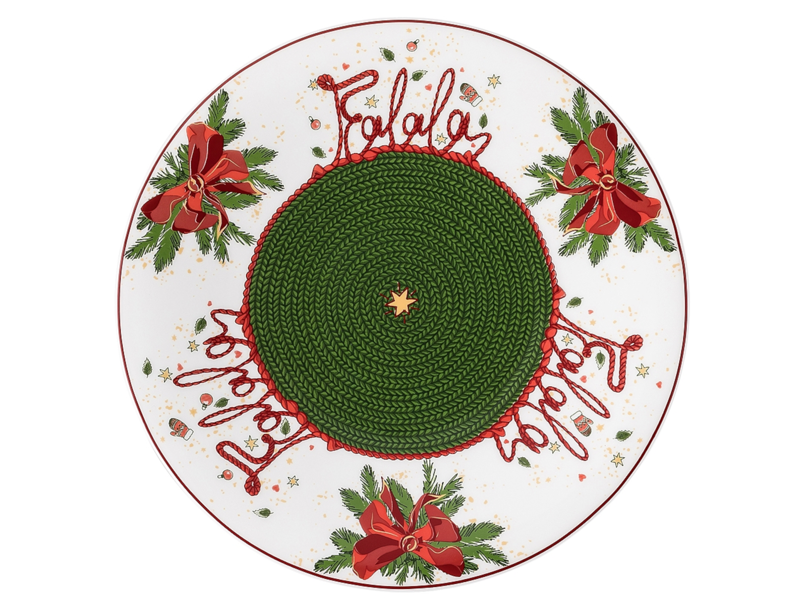 Hutschenreuther Nora Weihnachtszeit Plätzchenteller 22 cm Freisteller