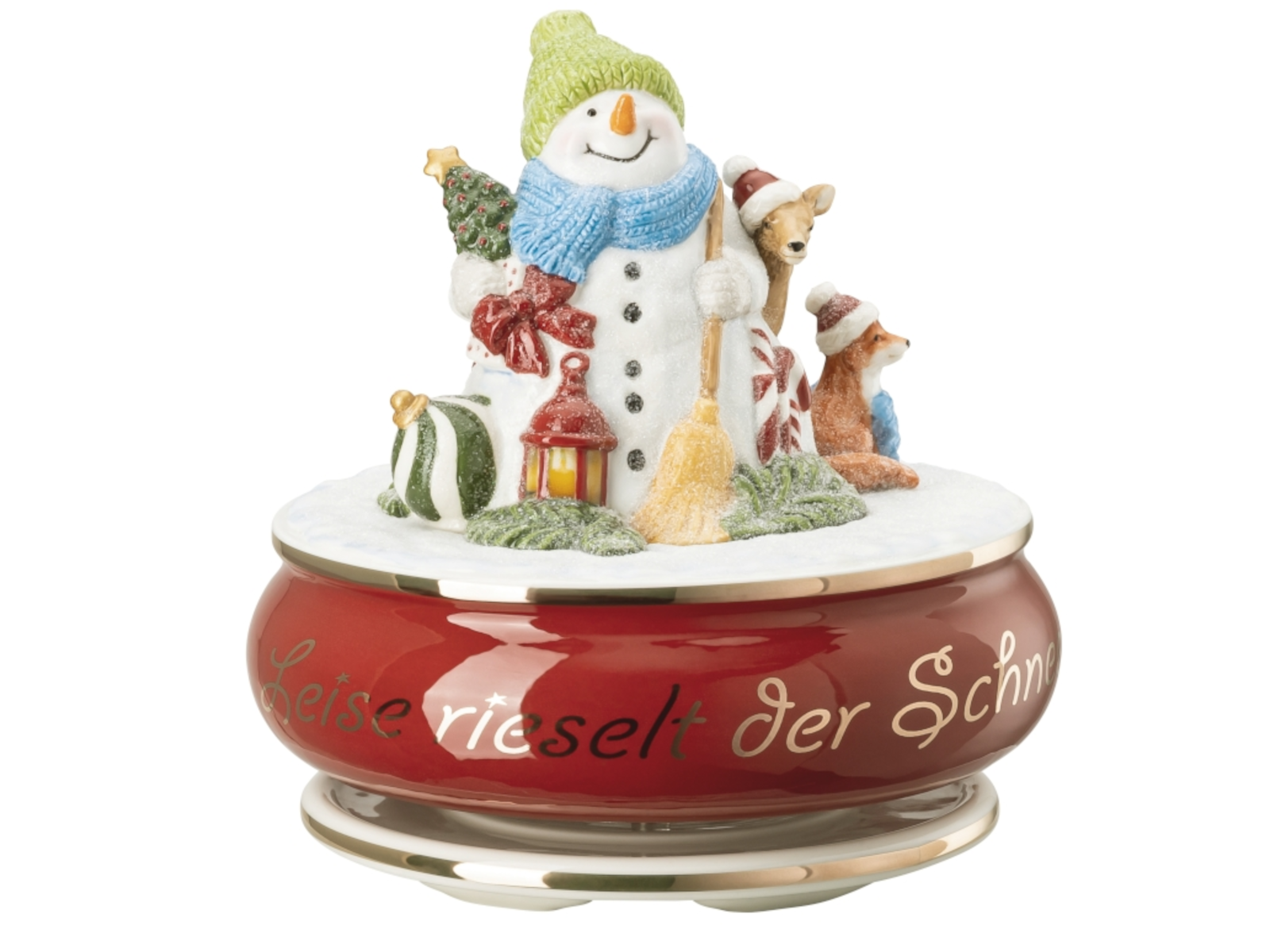 Hutschenreuther Sammelserie 2022 Spieluhr Leise rieselt der Schnee Freisteller 1