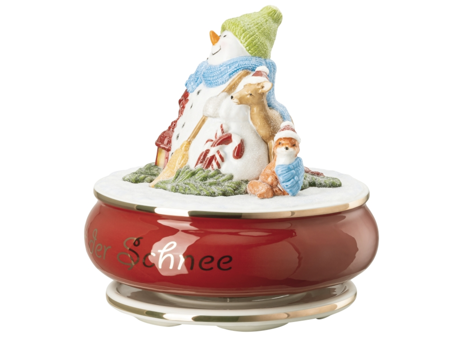 Hutschenreuther Sammelserie 2022 Spieluhr Leise rieselt der Schnee Freisteller 3