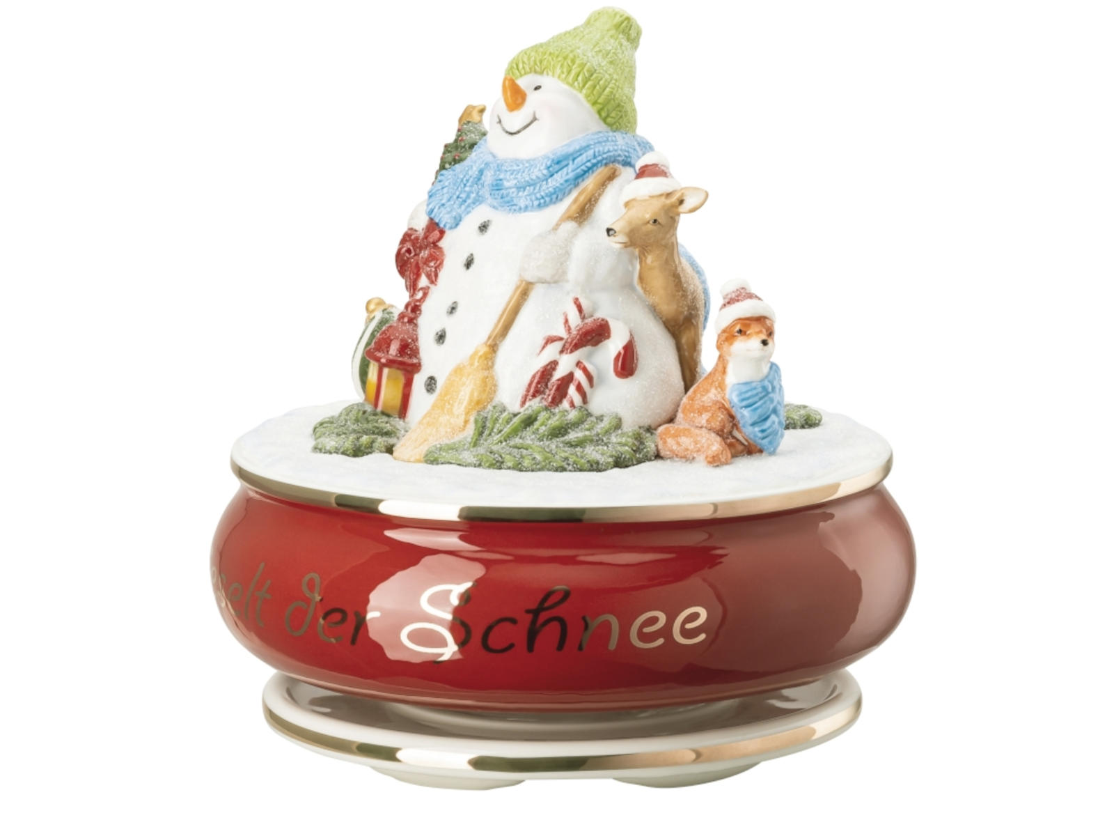 Hutschenreuther Sammelserie 2022 Spieluhr Leise rieselt der Schnee Freisteller 2