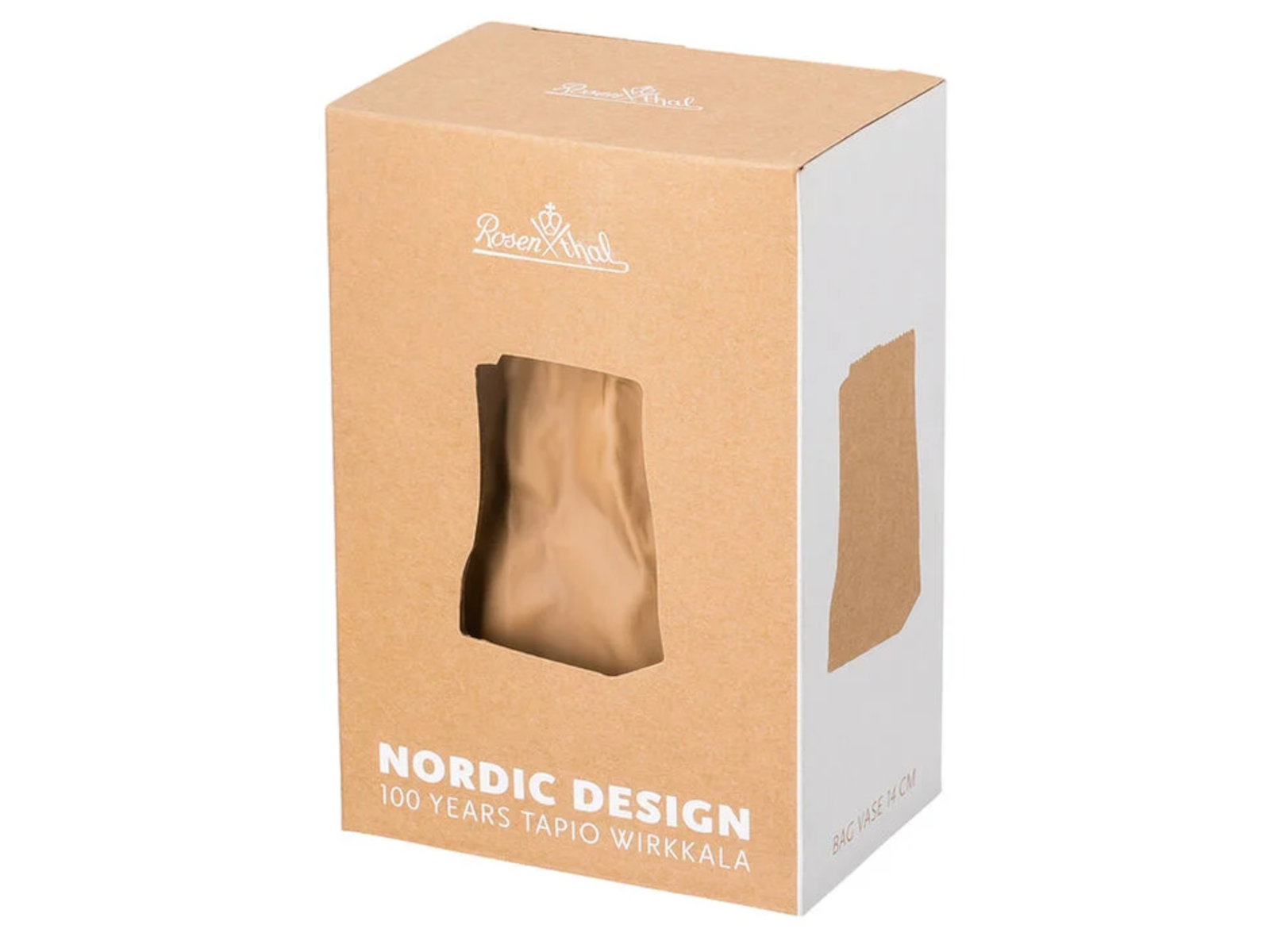 Rosenthal Do not litter Tütenvase hellbraun 14 cm Freisteller 2