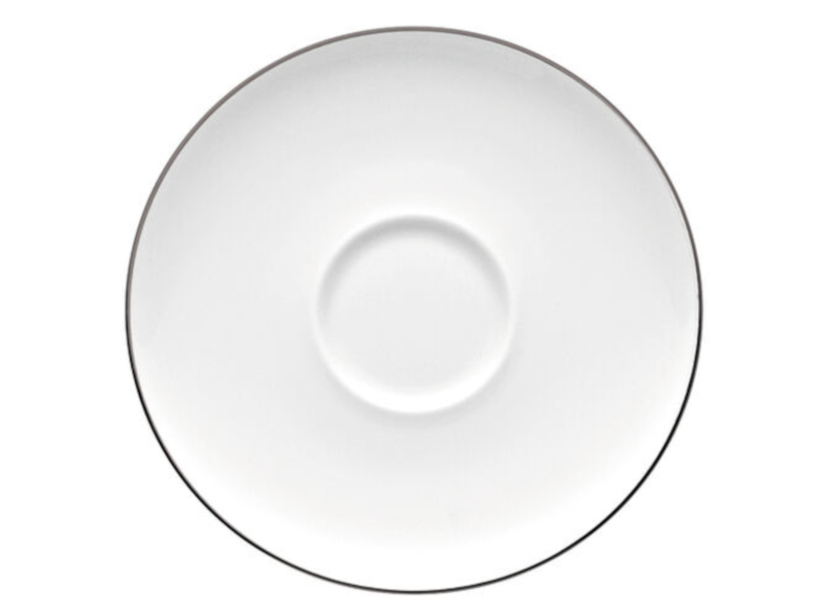 Rosenthal TAC Gropius Platin Espresso-Untertasse 11,5 cm Freisteller
