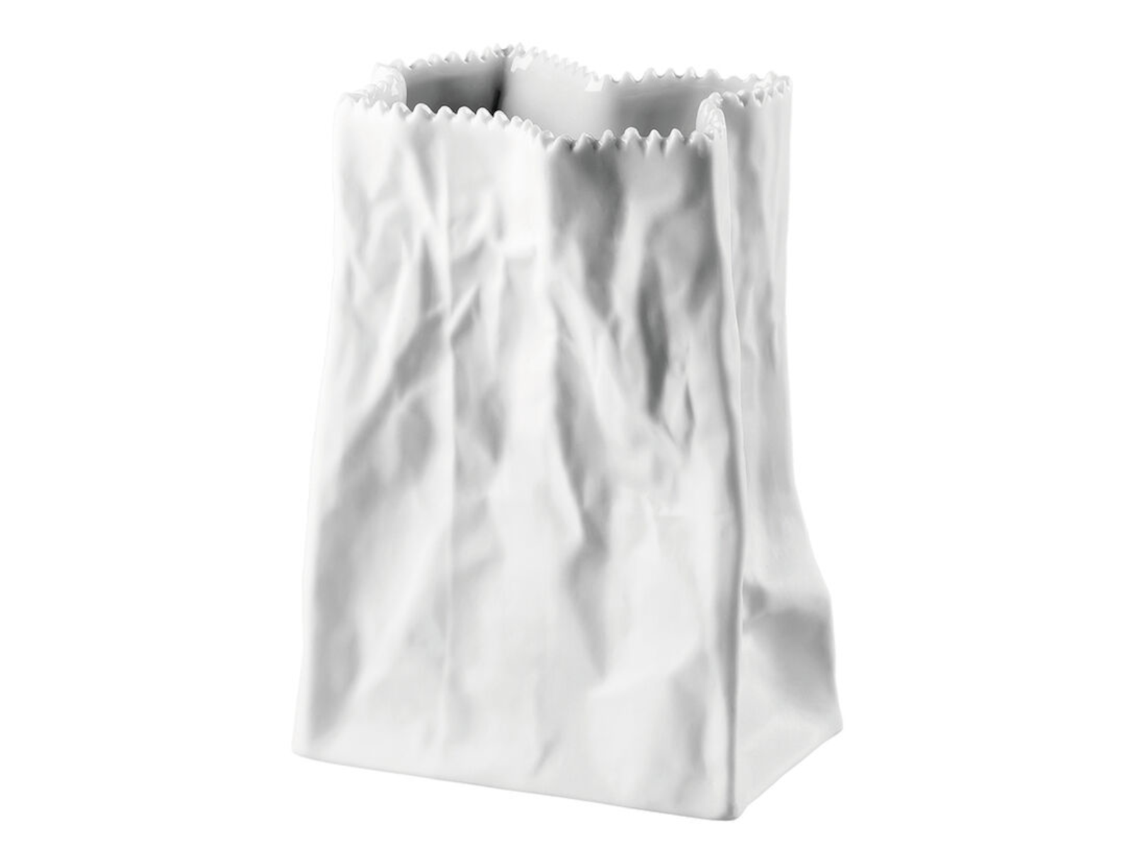 Rosenthal Do not litter Tütenvase weiss matt 14 cm - Produktbild 1