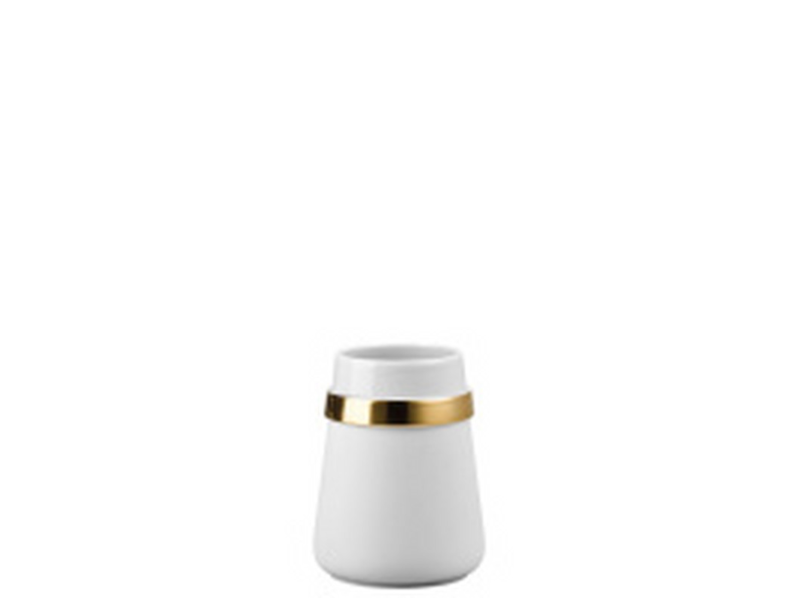 Rosenthal Collana Vase 13cm Weiss-gold Freisteller