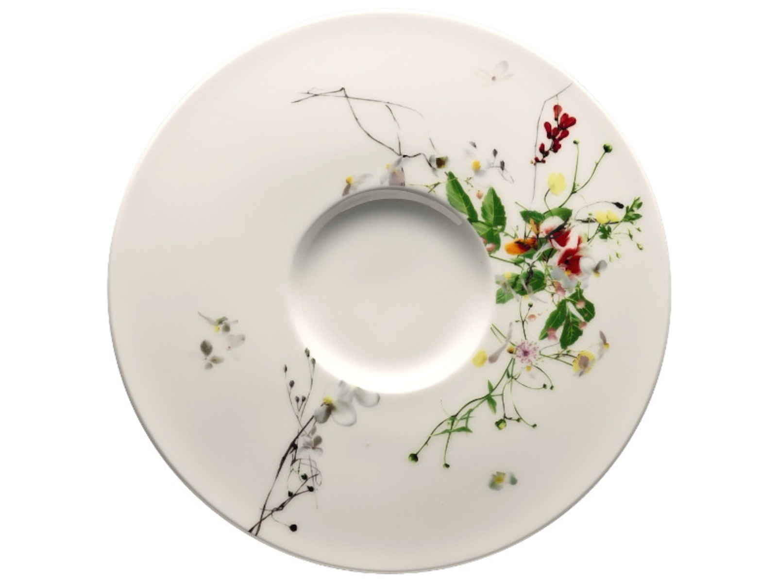 Rosenthal Brillance Fleurs Sauvages Suppen-Untertasse Freisteller