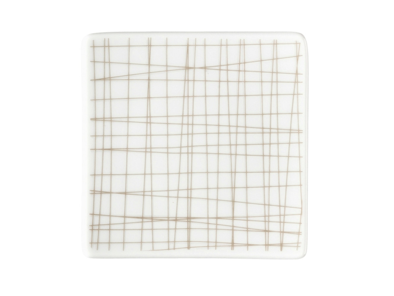 Rosenthal Mesh Line Walnut Teller quadratisch flach 9 cm Freisteller