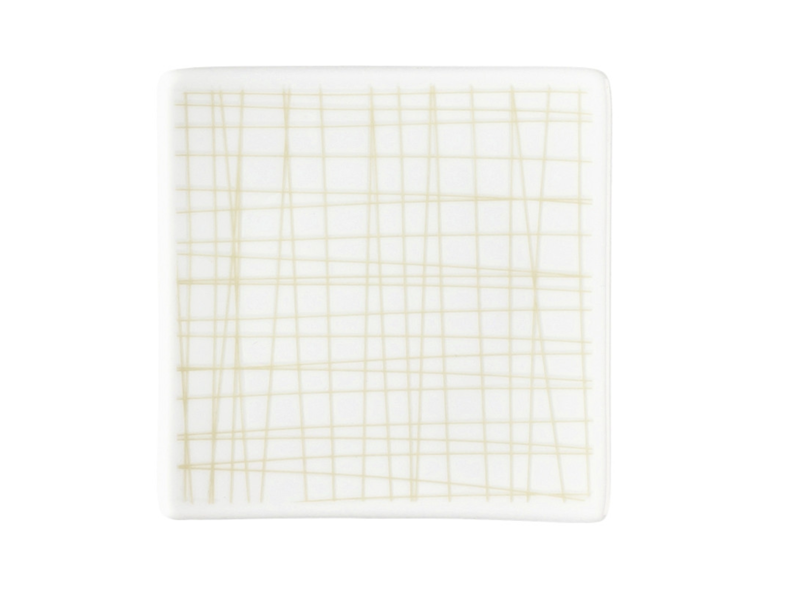 Rosenthal Mesh Line Cream Teller quadratisch flach 9 cm Freisteller