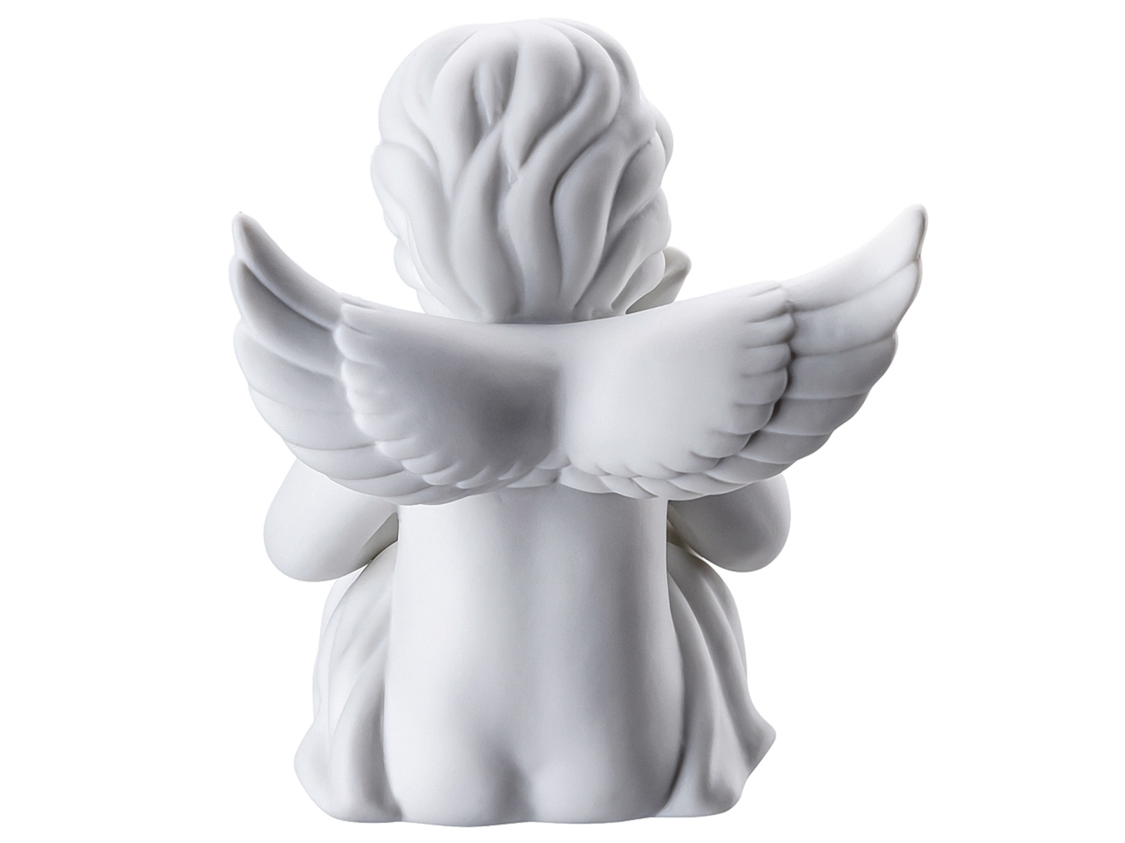 Rosenthal Engel mit Hase mittel weiss matt 10,5 cm Freisteller 5