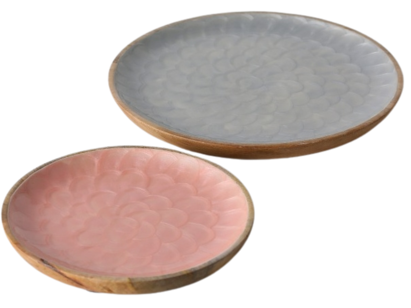 Boltze Teller Cyntha peach 22 cm (1 Stück) Freisteller