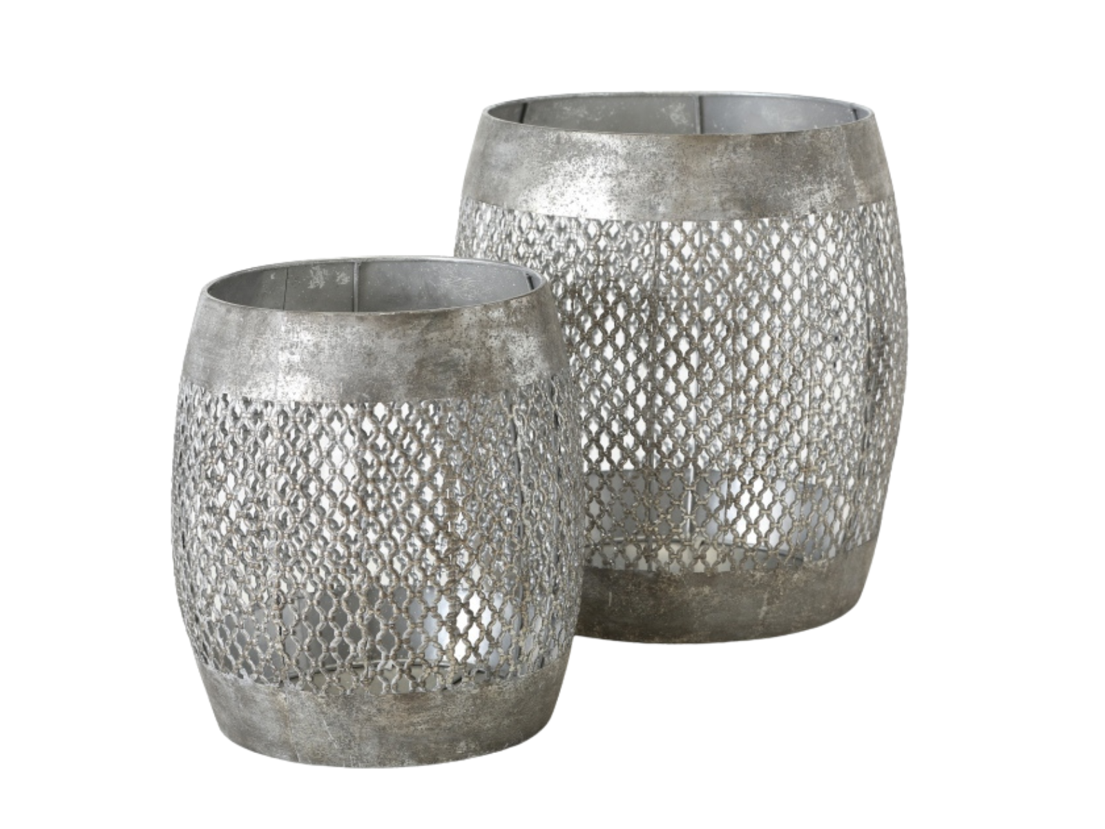 Boltze Virdis Hocker silber 41 cm ( 1 Stück ) Freisteller