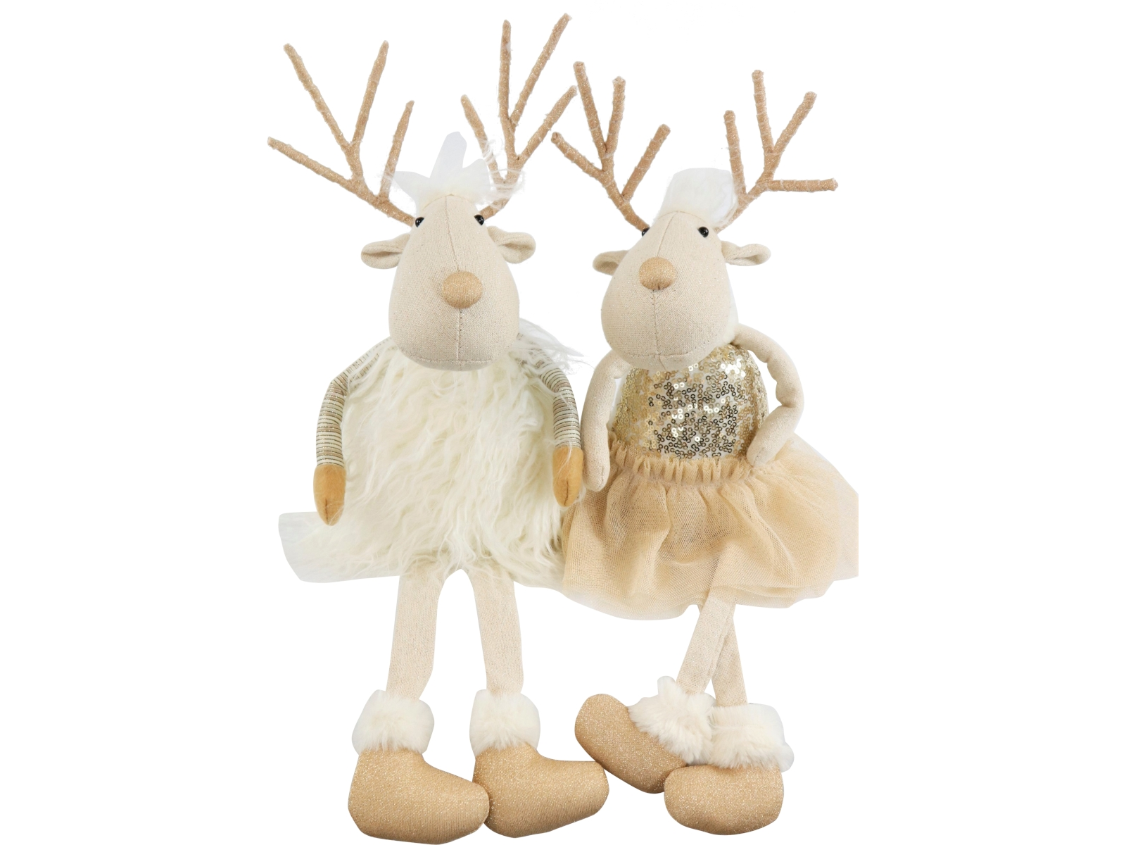 Hoff-Interieur Elch Golden Dust sortiert 16 x 10 x 49 cm (1Stück) Freisteller