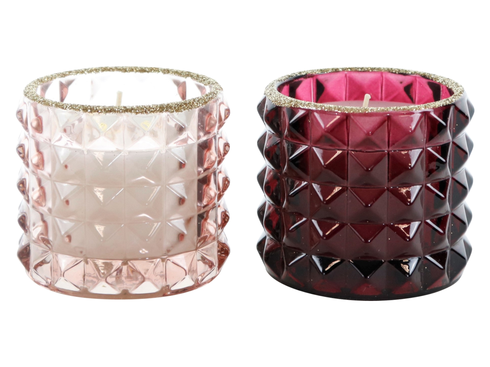 Hoff-Interieur Kerzenleuchter Purpur sortiert 7 x 6,5 cm Freisteller