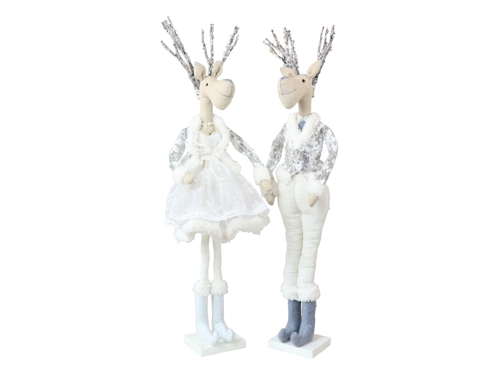 Hoff-Interieur Elch Sparkle stehend sortiert 9 x 9,5 x 58 cm Freisteller