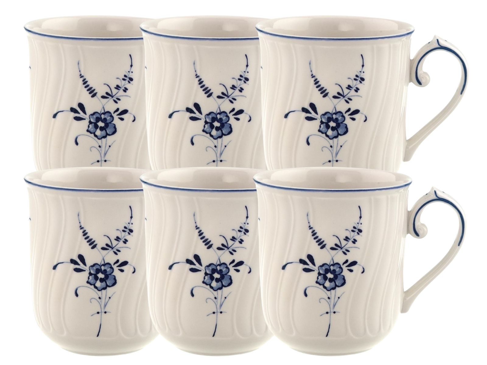 Villeroy & Boch Alt Luxemburg Becher mit Henkel 0,29l Set6