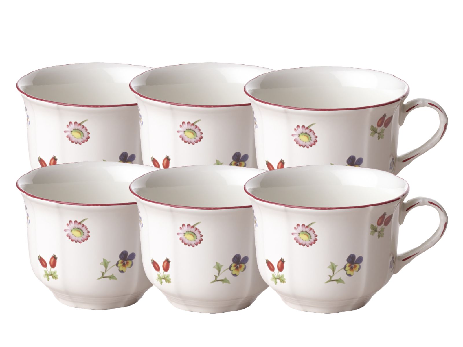 Villeroy & Boch Petite Fleur Frühstücksobertasse 0,26l Set6