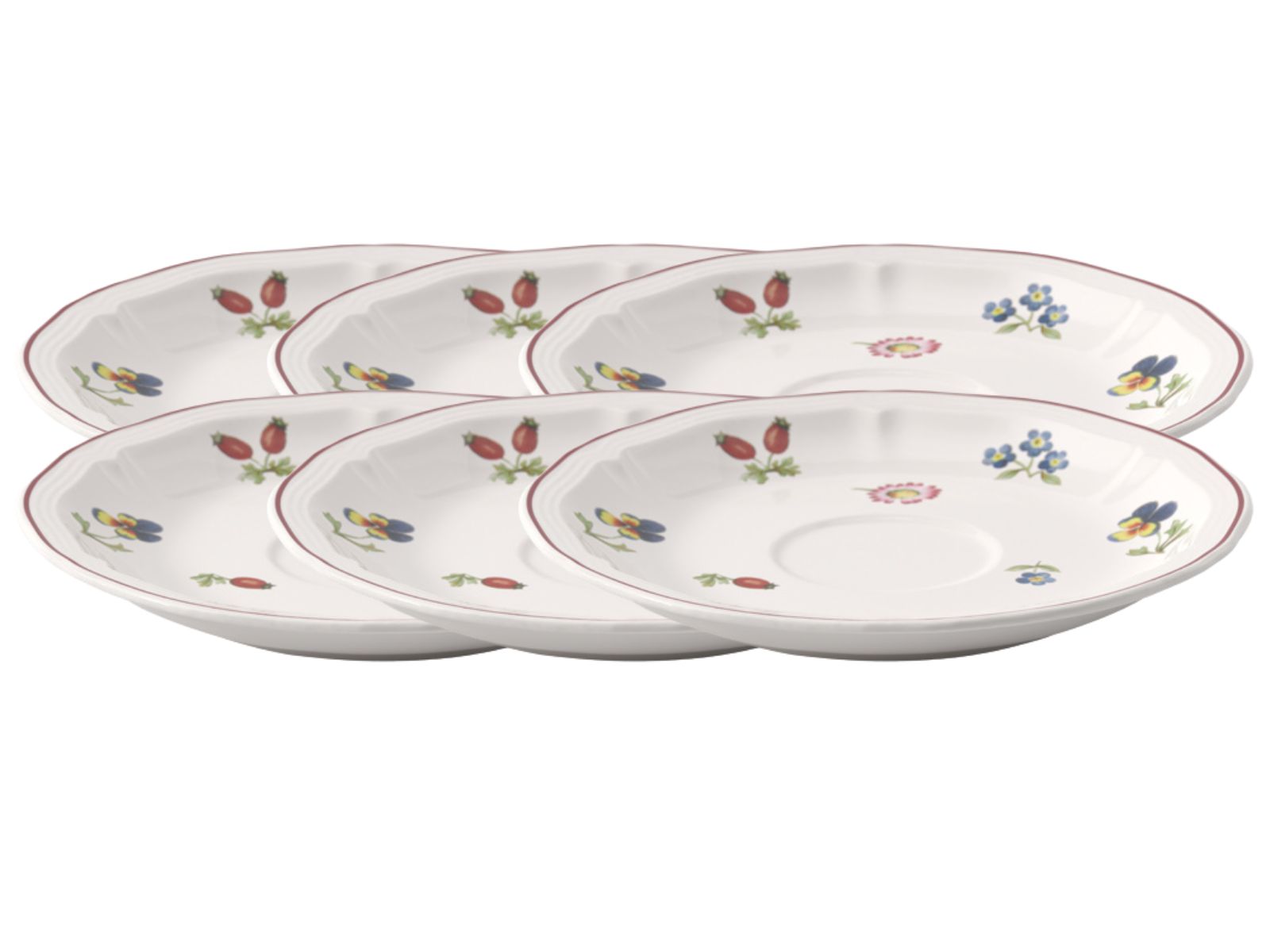 Villeroy & Boch Petite Fleur Kaffee-/Teeuntertasse 15cm Set6 - Produktbild 3