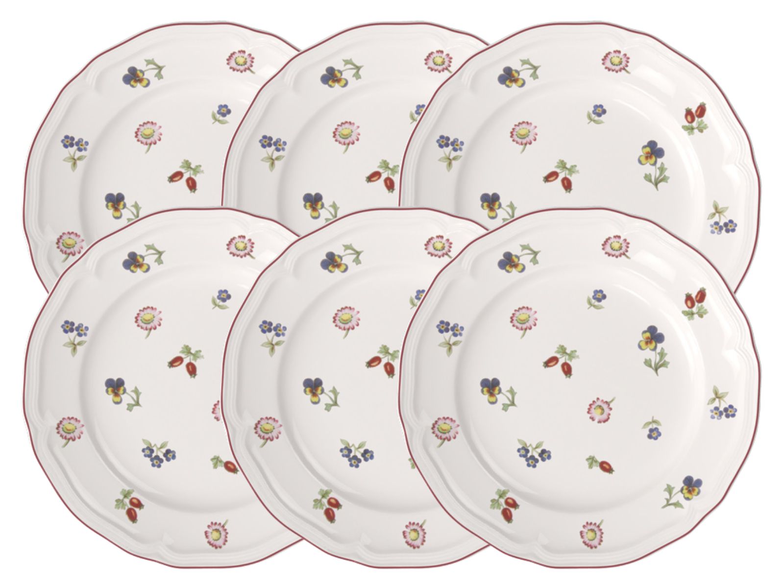 Villeroy & Boch Petite Fleur Frühstücksteller 21cm Set6