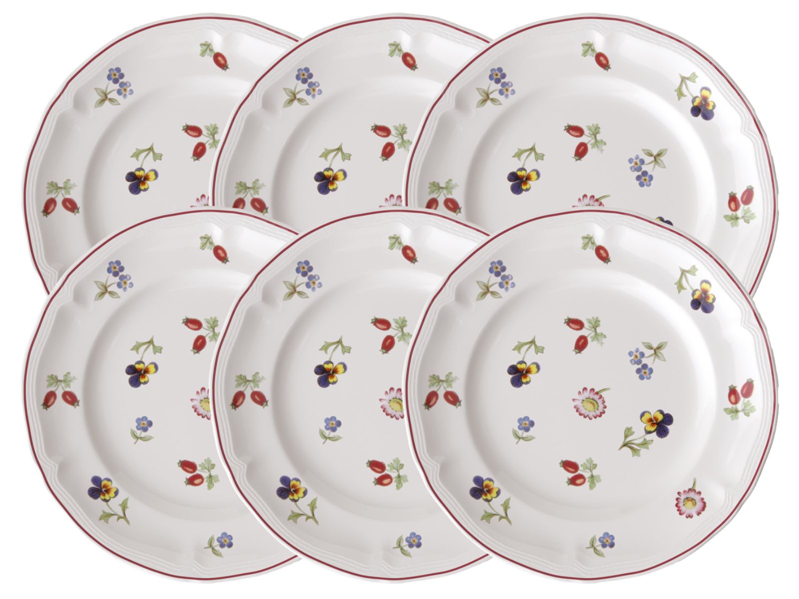 Villeroy & Boch Petite Fleur Brotteller 17cm Set6