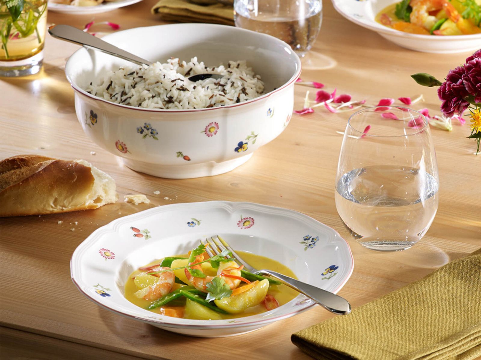 Villeroy & Boch Petite Fleur Suppenteller 23cm Set6 - Produktbild 6