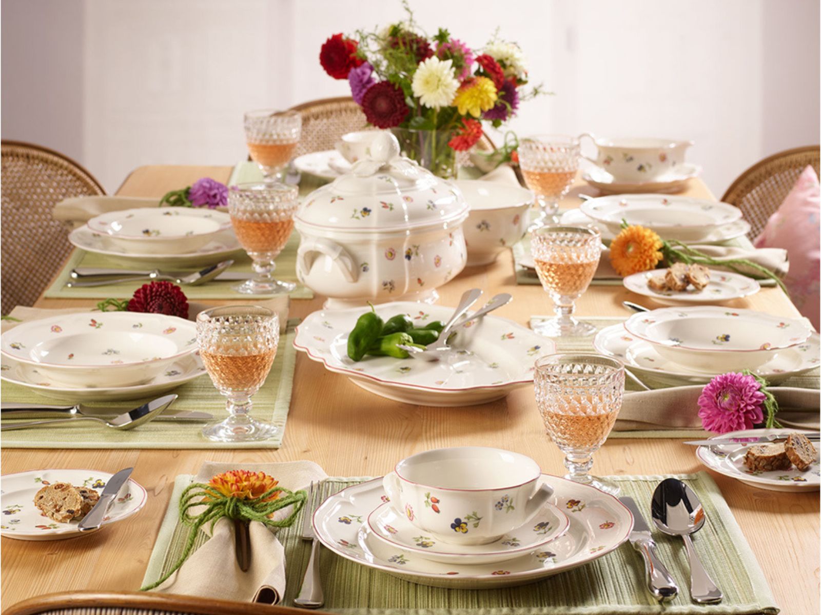 Villeroy & Boch Petite Fleur Suppenteller 23cm Set6 - Produktbild 7