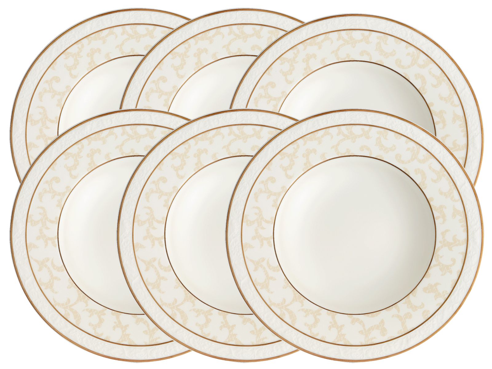 Villeroy & Boch Ivoire Suppenteller 24cm Set6 - Produktbild 1
