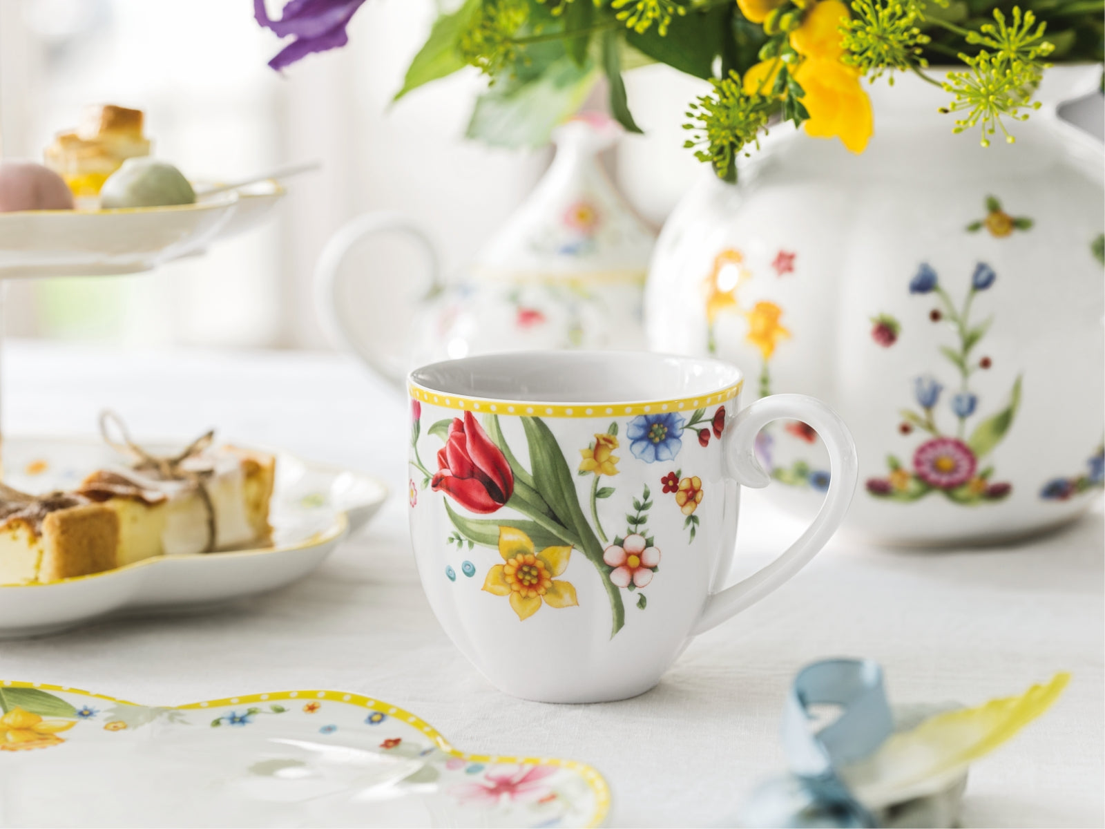 Villeroy & Boch Spring Awakening Henkelbecher 0,4l Set6 Lifestyle 2